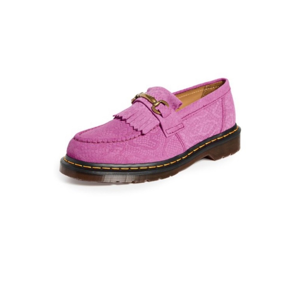 Dr Martens Pink Adrian Snaffle Platform Loafers